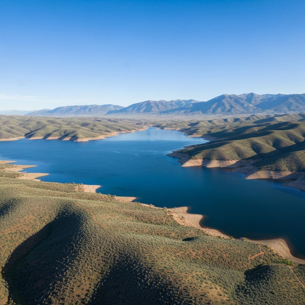 Blue Mesa Reservoir aerial view