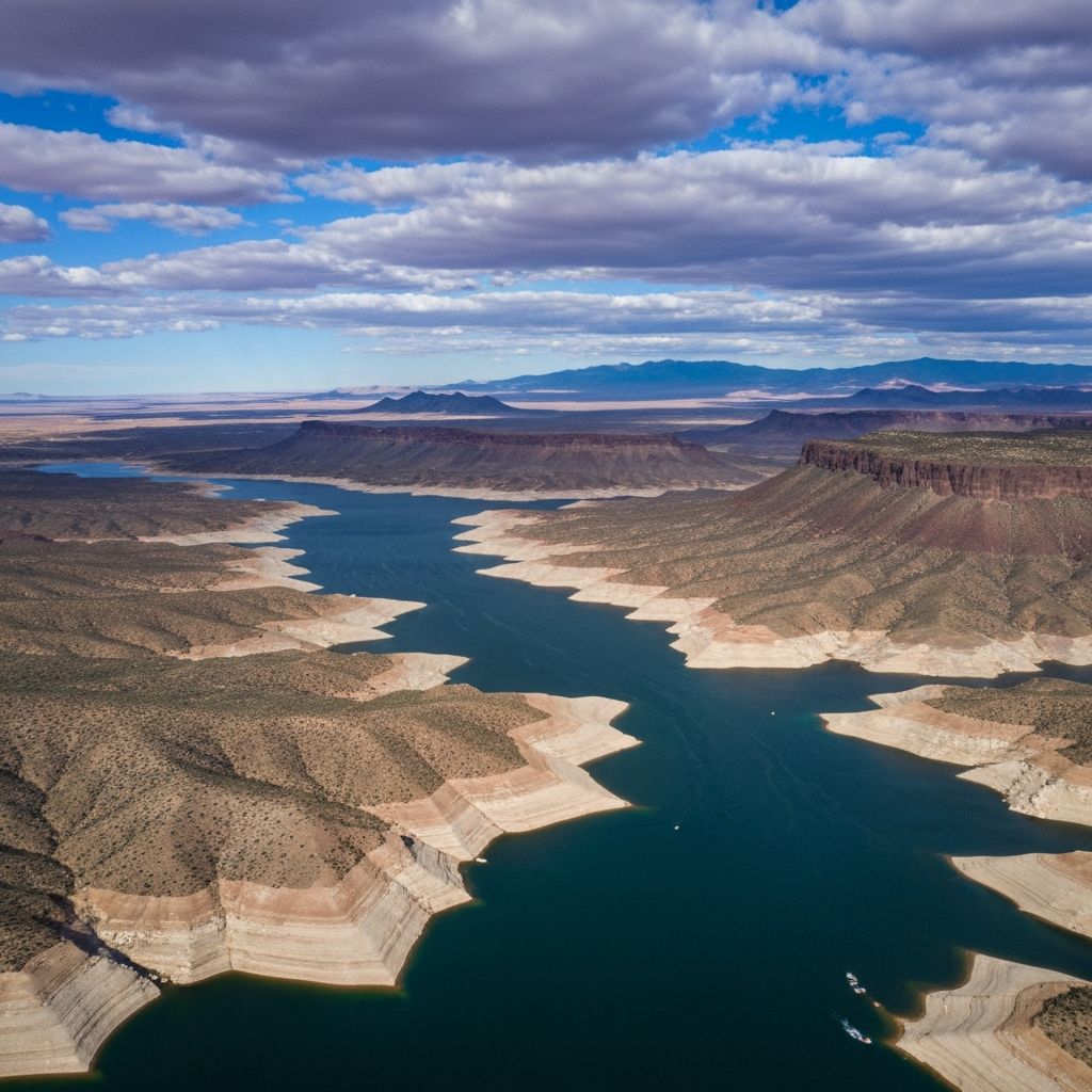 Elephant Butte aerial view