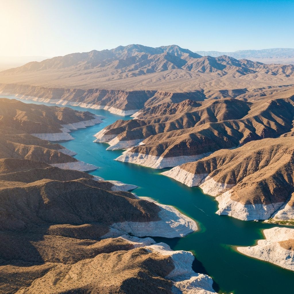 Lake Mohave aerial view