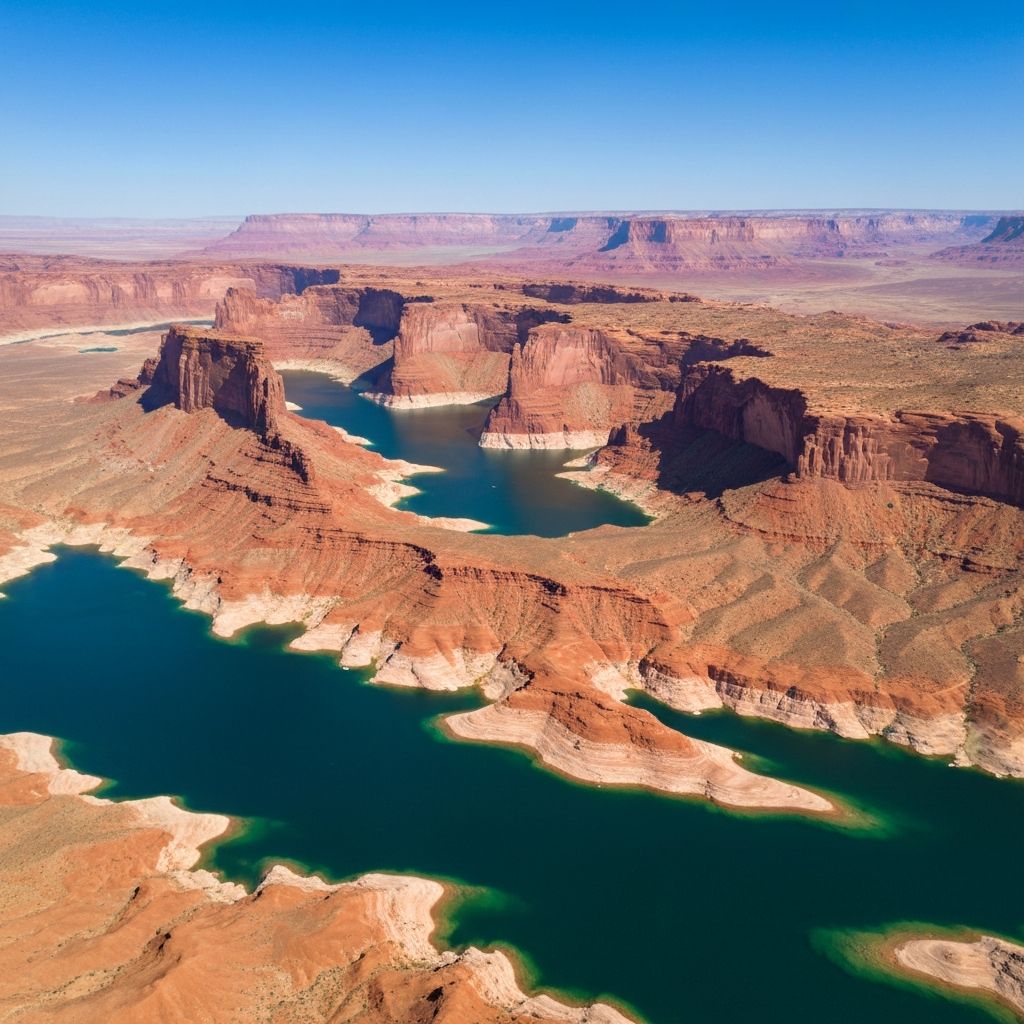 Lake Powell aerial view